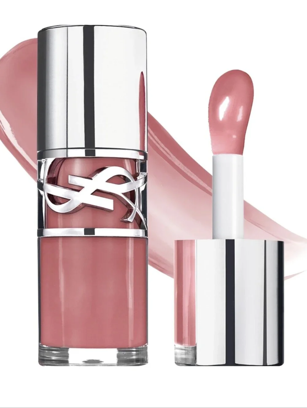 YSL Love Shine Plumping Lip Oil Gloss: Nude Lavalliere 44 .20oz (Full Size) NIB
